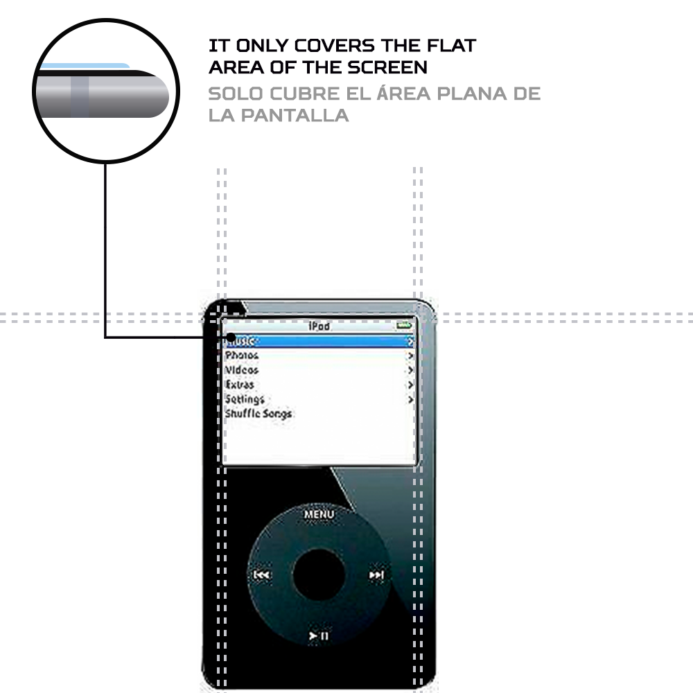 ANTISHOCK Screen protector for Apple iPod Classic 5