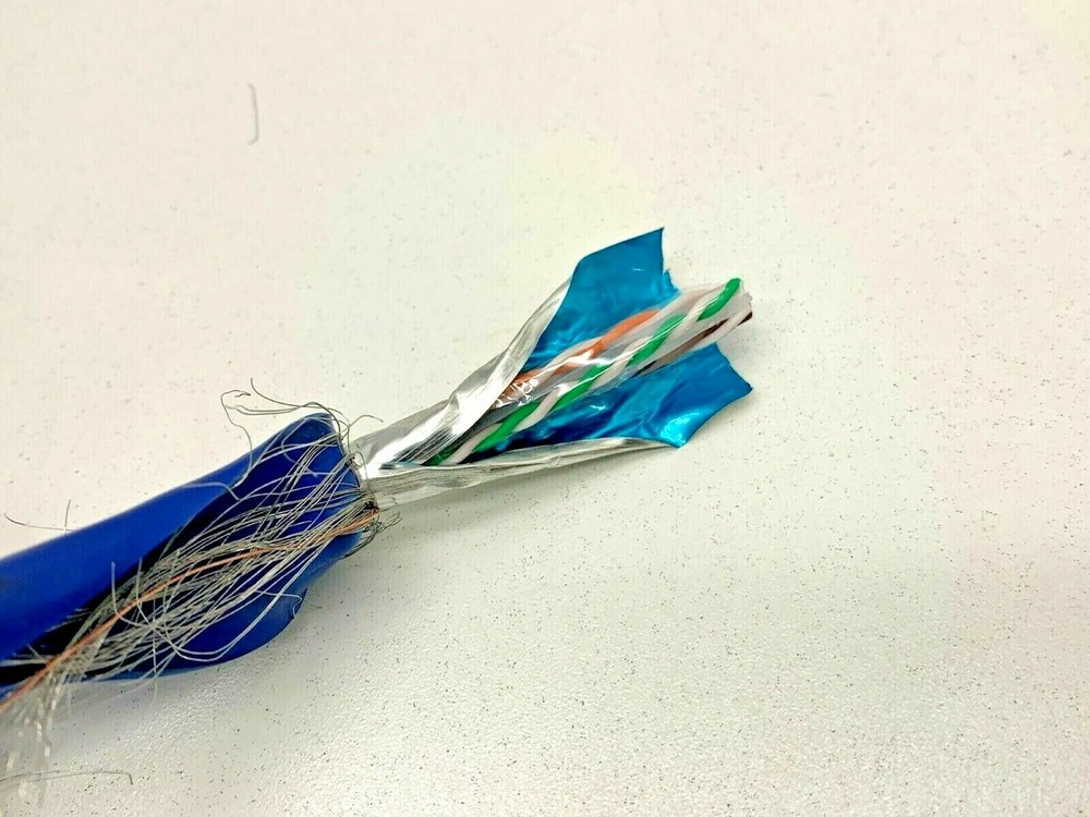 (10ft) CAT6 SFTP Braid Shielded & Foiled with Unshielded Pairs 23AWG LAN Cable
