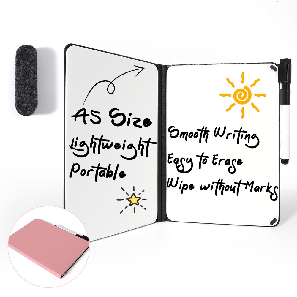 A5 Whiteboard Portable Notebook Writing Board Eraser Lightweight Reusable Gift
