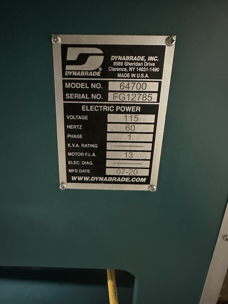 NICE Dynabrade 64700 Down Draft Sanding Table 36”x72” Single Phase 110v