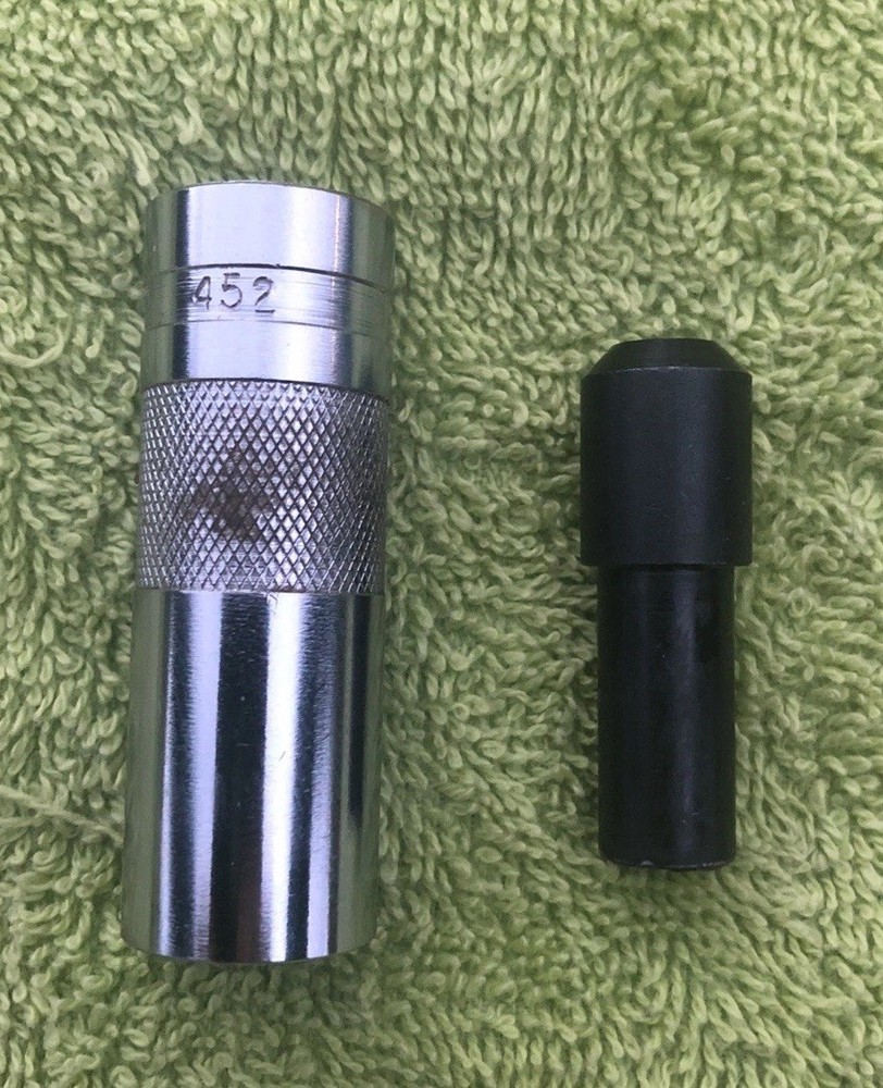 VINTAGE LEE BULLET SIZER & PUNCH .452"