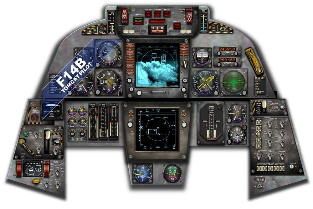 F14B TOMCAT COCKPIT instrument panel CDkit