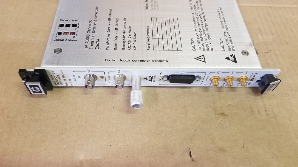 HP E1671A SONET/SDH Transport OH Generator