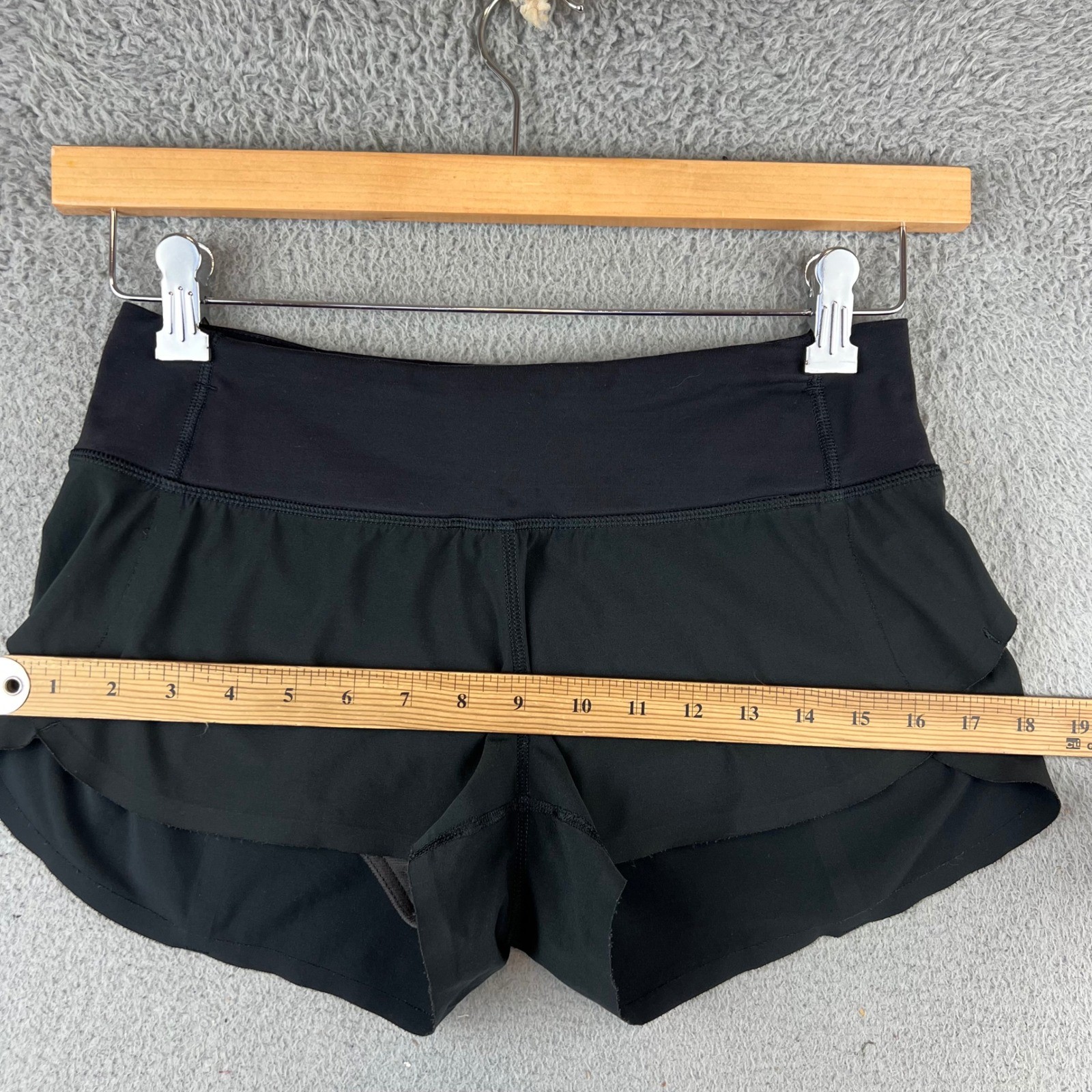 Lululemon Speed Up Black Running Shorts Women's Size 4