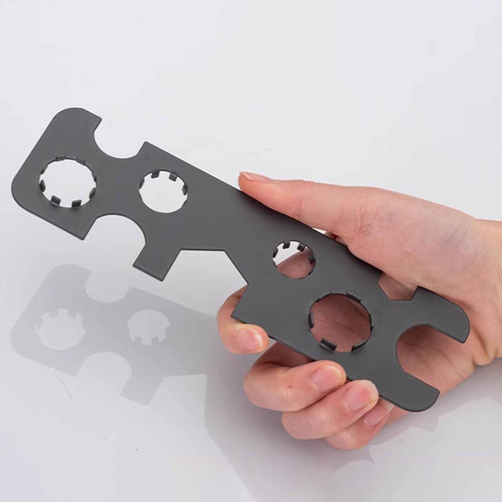 Basin Wrench Tap Spanner Multi-function Compact Size 9-in-1 Design Carbon Steel