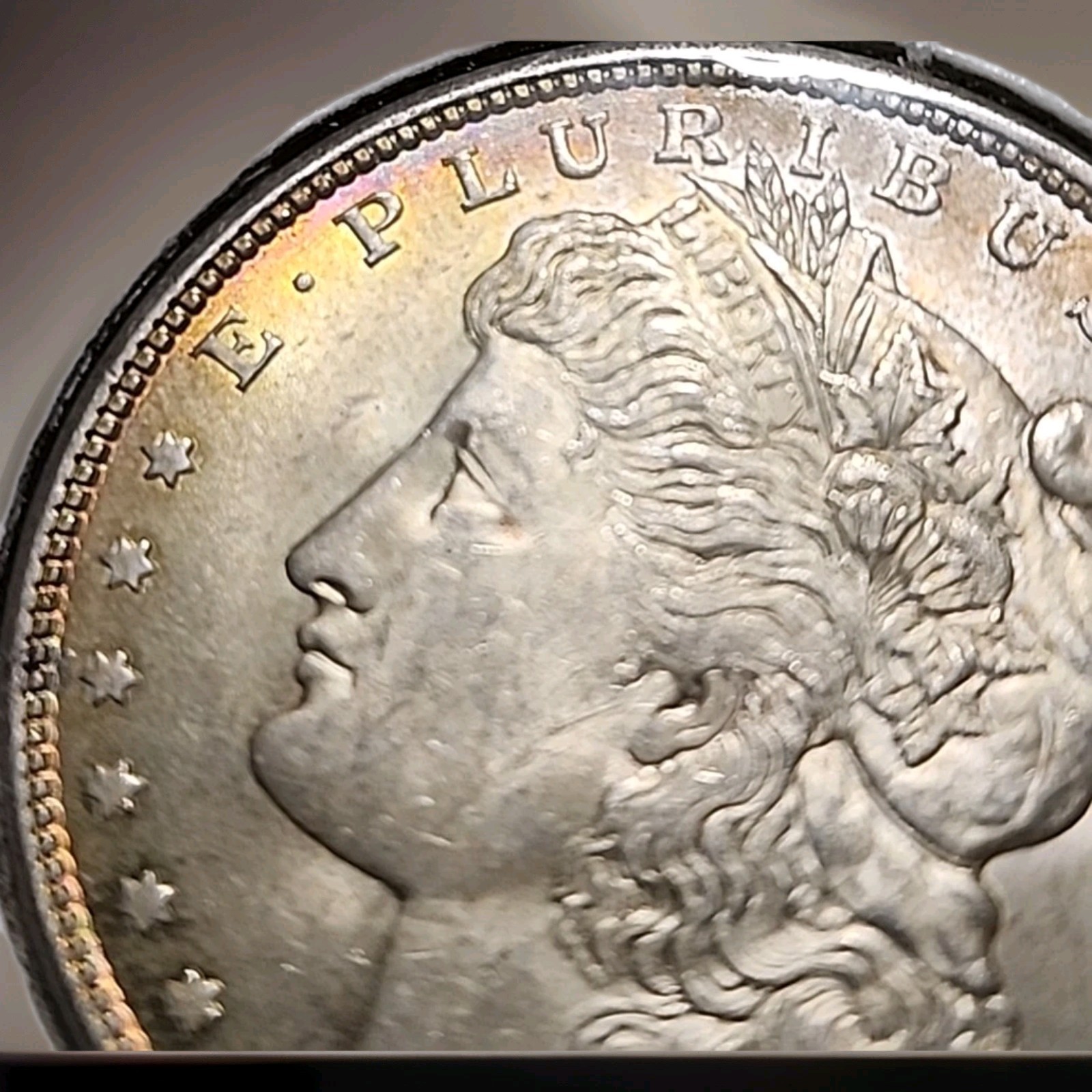 🚨1921 Morgan Silver Dollar☆Brilliant Uncirculated☆🔥Gorgeous Toning☆
