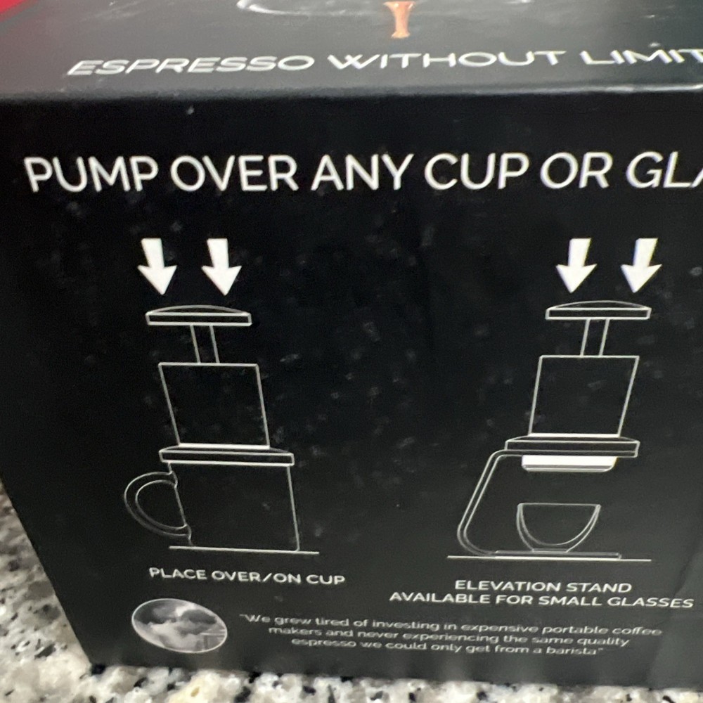 CoffeeJack Coffee Jack Portable Espresso Machine Maker- New ~ Open Box