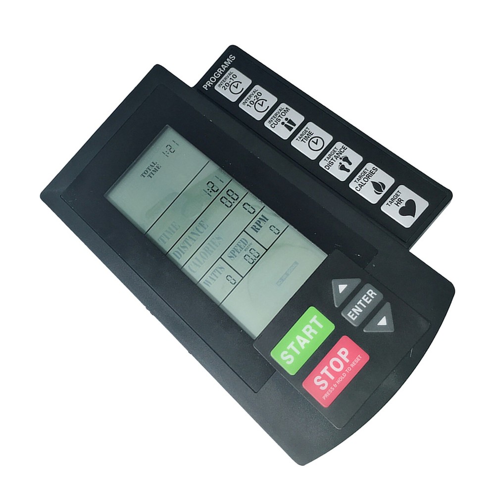 Electronic Counter Wind Resistance Magnetic Control Exercise Bicycle LCD Display