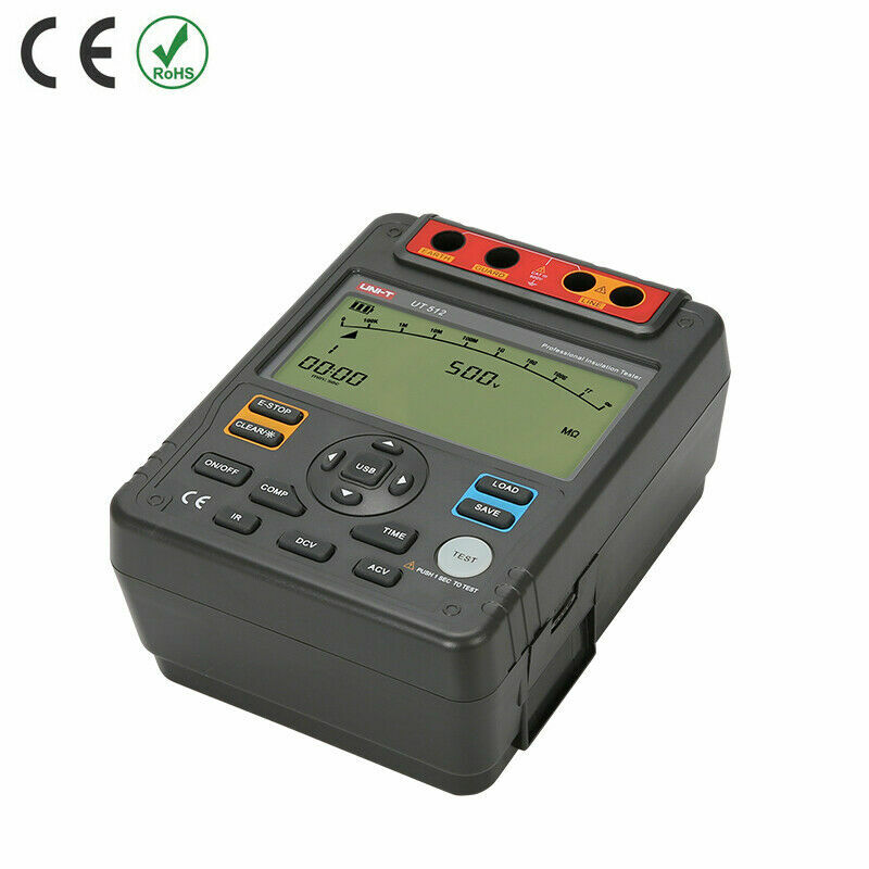 UNI-T UT512 Insulation Resistance Testers Voltmeter Auto Range 2500V 100GΩ ✦Kd