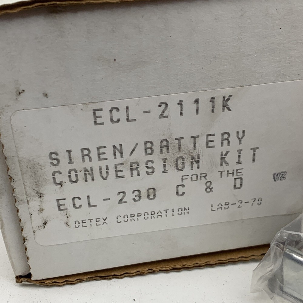 Detex ECL-2111K Siren/Battery Voltage Conversion Kit for ECL-230 C&D
