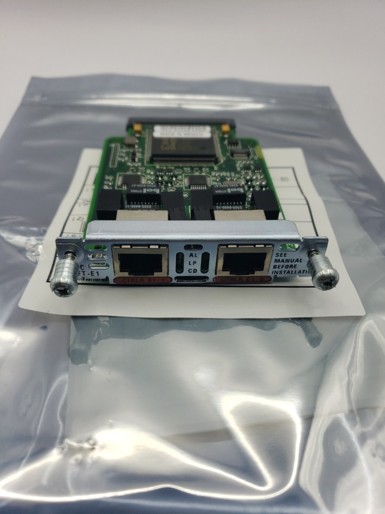 CISCO VWIC2-2MFT-E1 2-Port RJ-48 Multiflex Trunk E1 Interface Card WIC