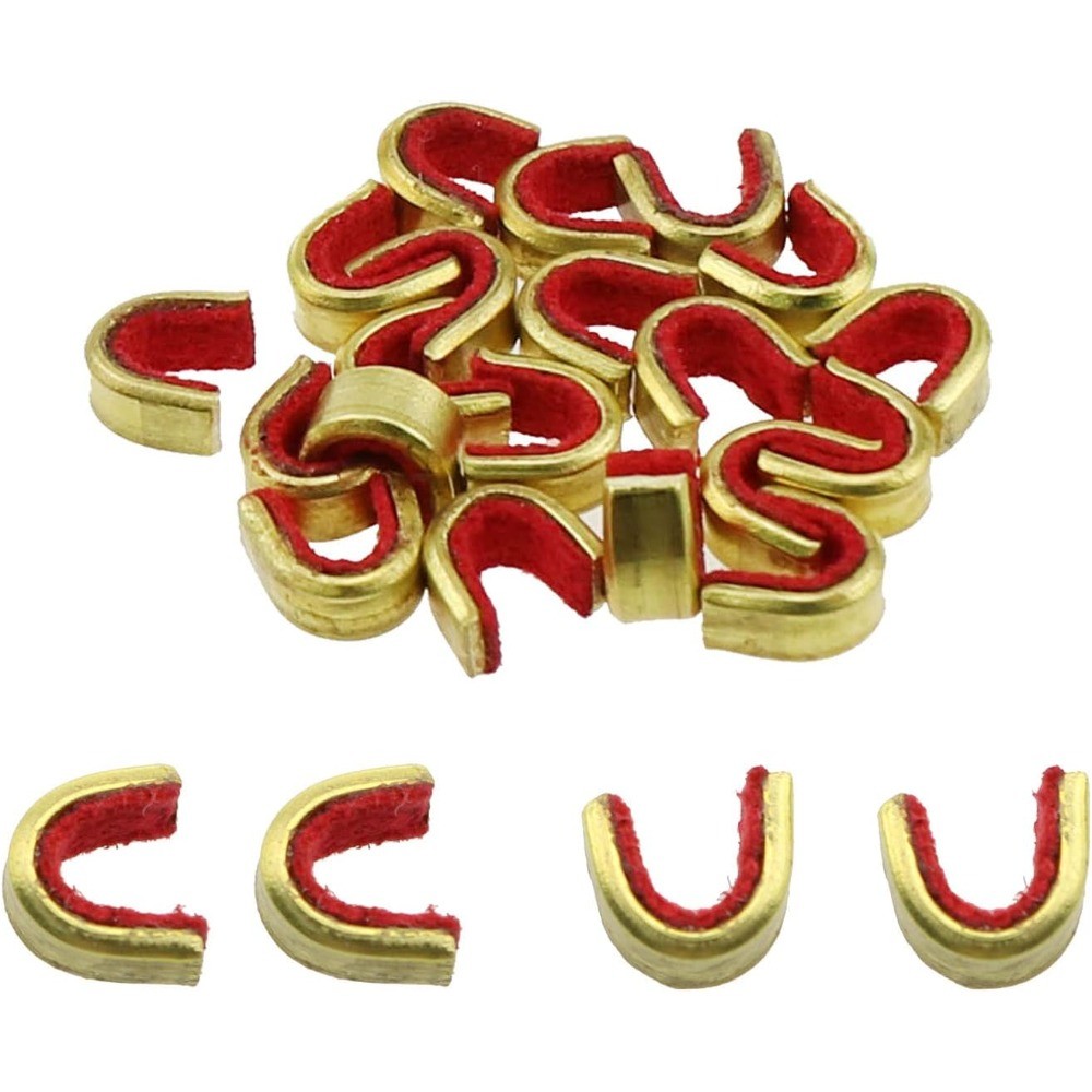 20Pcs Archery String Nocking Points Bow String Buckle Clips Cam String Nocks Red