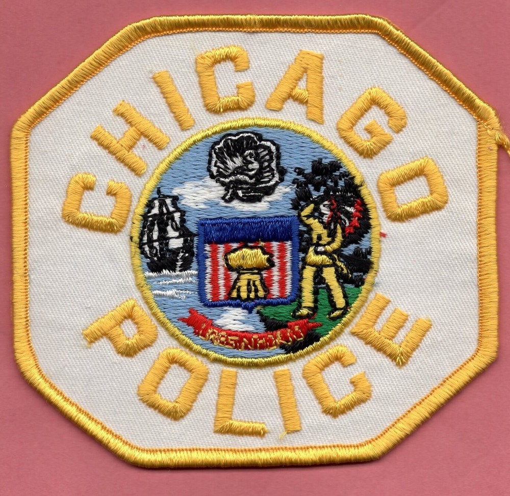 Chicago Police Supervisor Patch Gold New