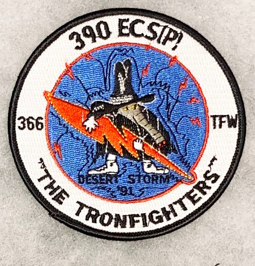 US Air Force 390th ECS(P) THE TRONFIGHTERS Squadron Patch