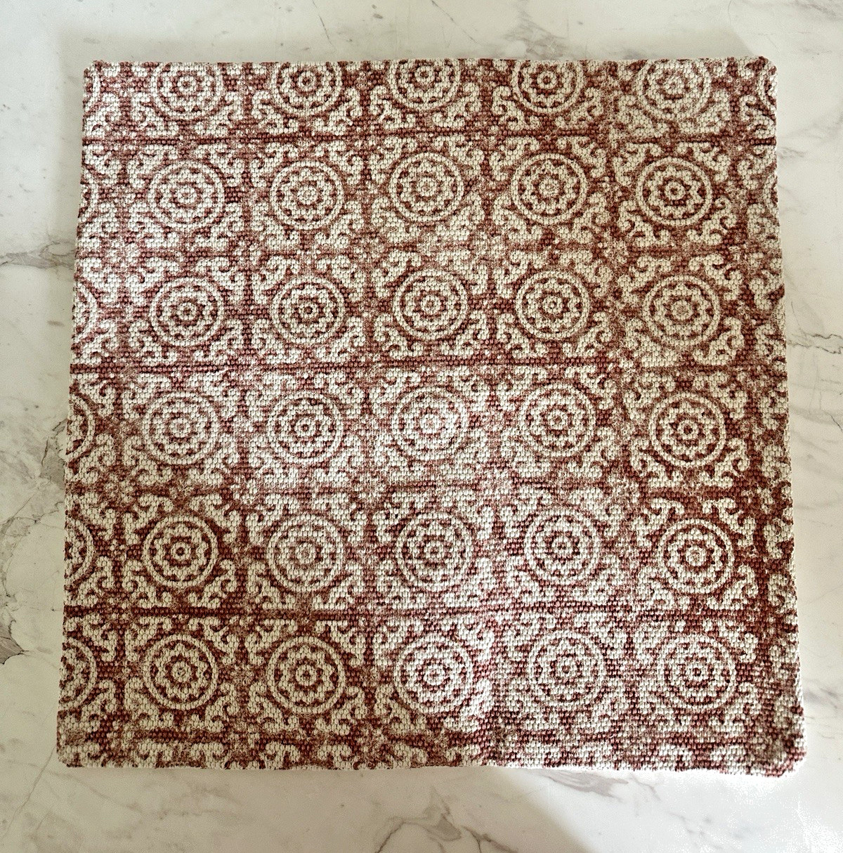 NWOT Pottery Barn Throw Pillow Cover Only Medallion Global 100% Cotton ~Set of 2