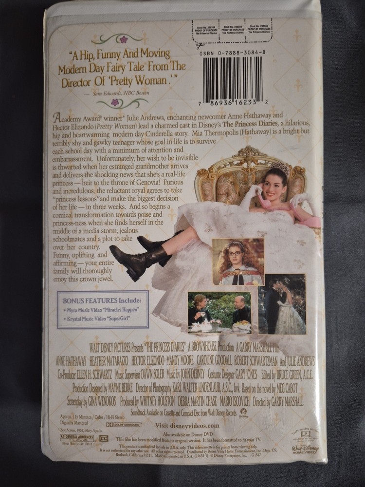 The Princess Diaries (VHS, 2001)