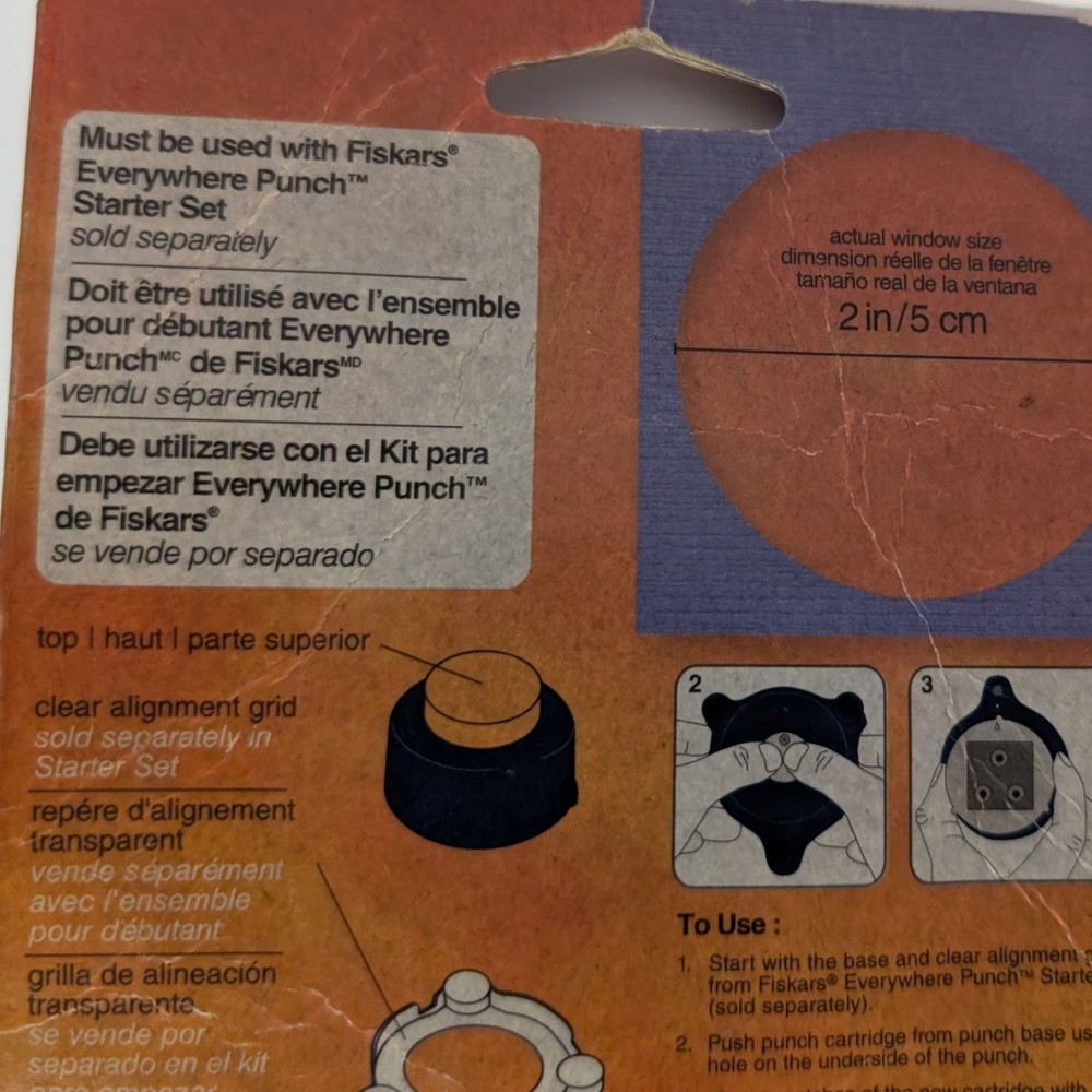 Fiskars Circle Everywhere Punch Cartridge Window Maker, Requires Starter Set
