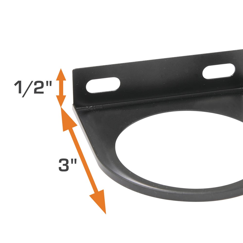 GlowShift Universal 52mm Single Gauge Under Dash Mounting Bracket Pod