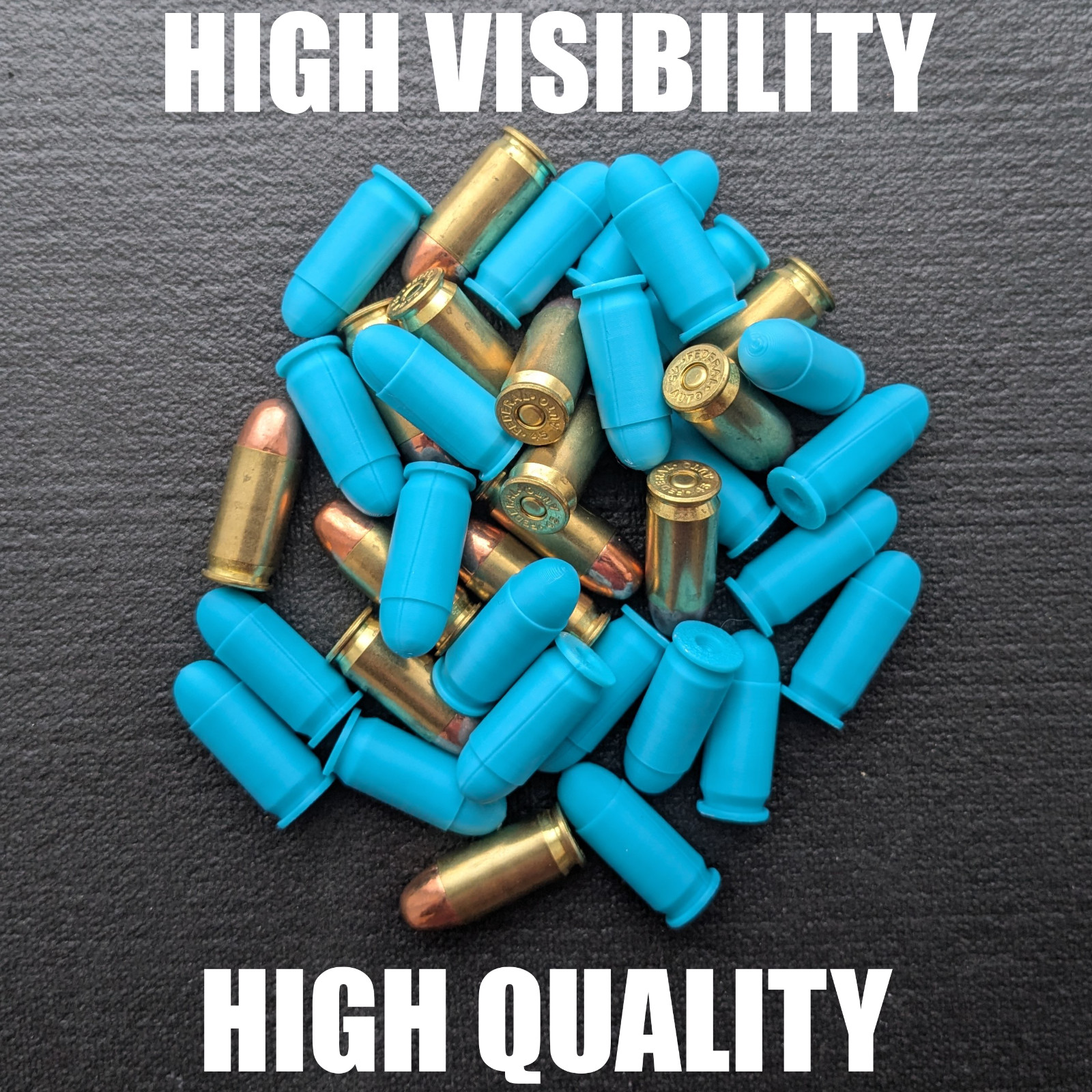 Pistol Caliber Variety 70pack 22LR 380acp 9mm 45acp Snap Cap Dry Fire Rounds USA