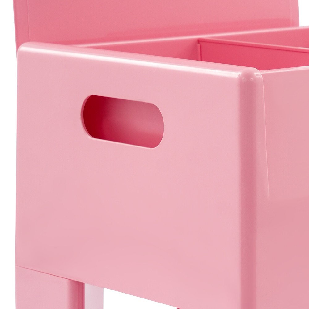38*32*40cm Storage Stool，Multifunctional End Table，Pink Low Stool，ABS Side Table