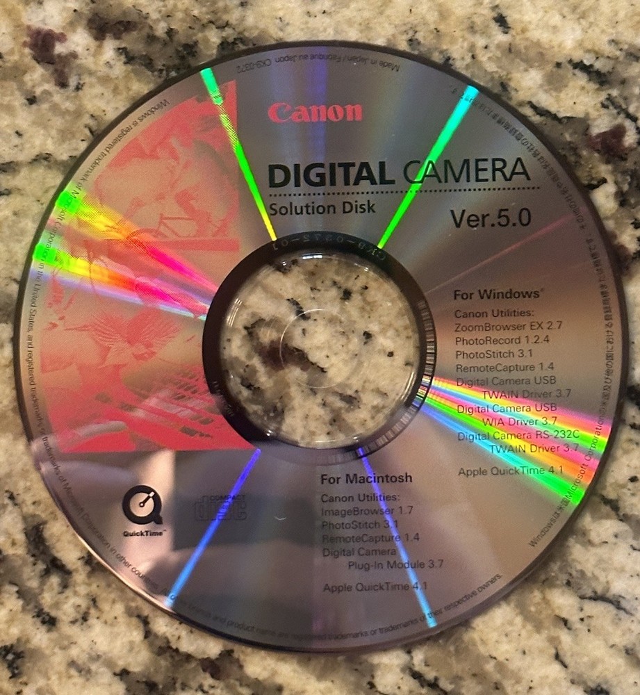Canon DIGITAL CAMERA Solution Disk Ver.5.0