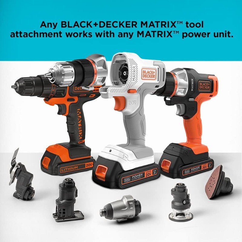 20V MAX Matrix Cordless Drill/Driver Kit, White (BDCDMT120WC1FF)