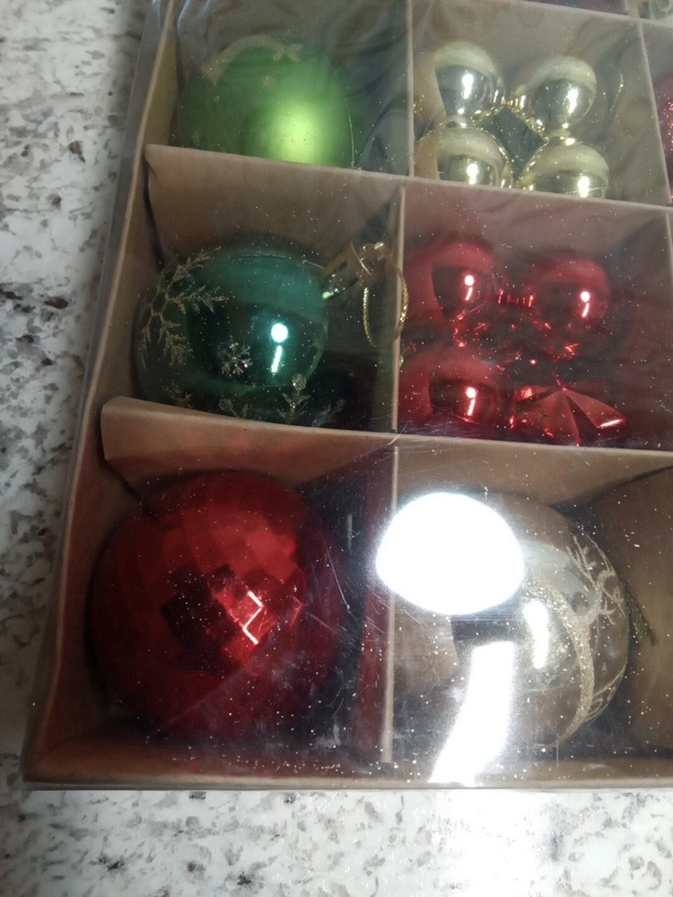 Christmas Tree Decorations Plastic Multicolor