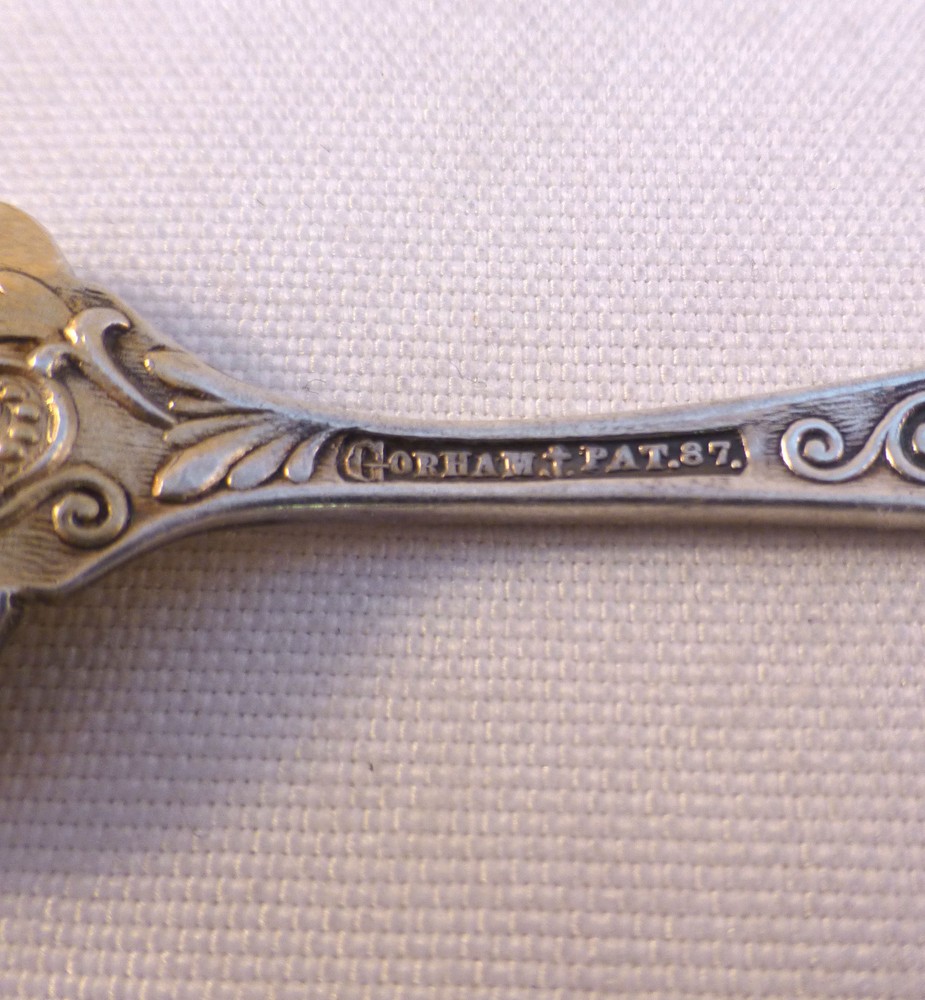 Gorham's Royal Pattern Silverplate Master Salt Cellar & Spoon Set(s)-Mono AF