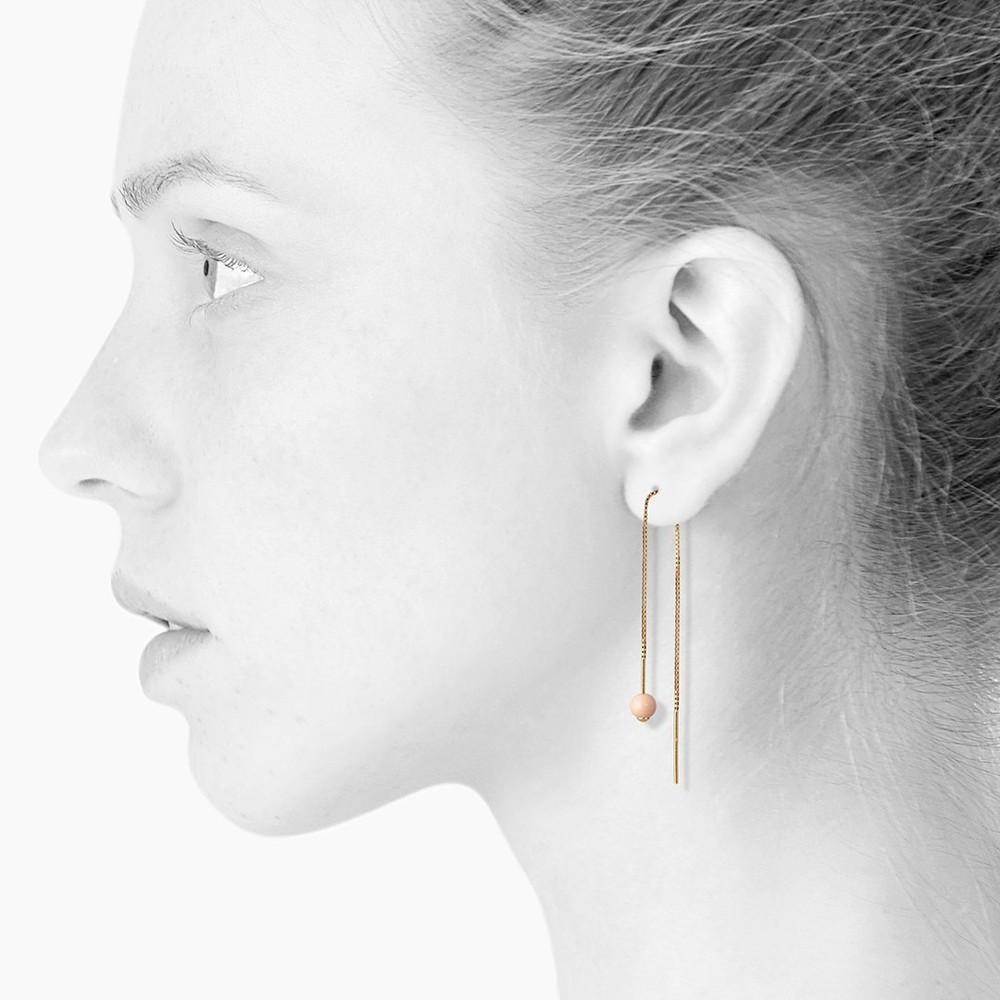 GLOW Thread Earrings (Nude)