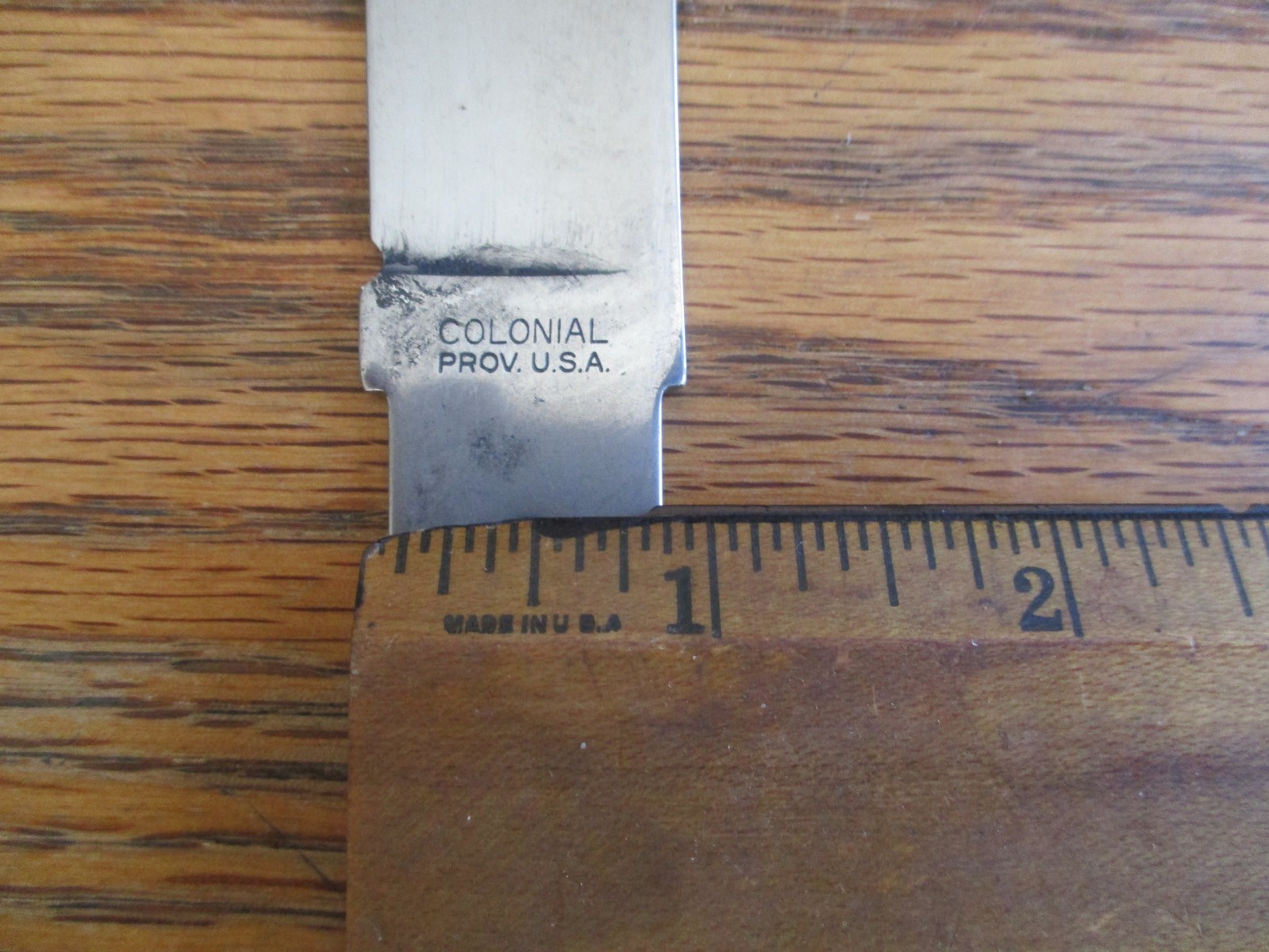 6 Carbon Steel Knife Blade Blank Blank's NOS Colonial Knife USA