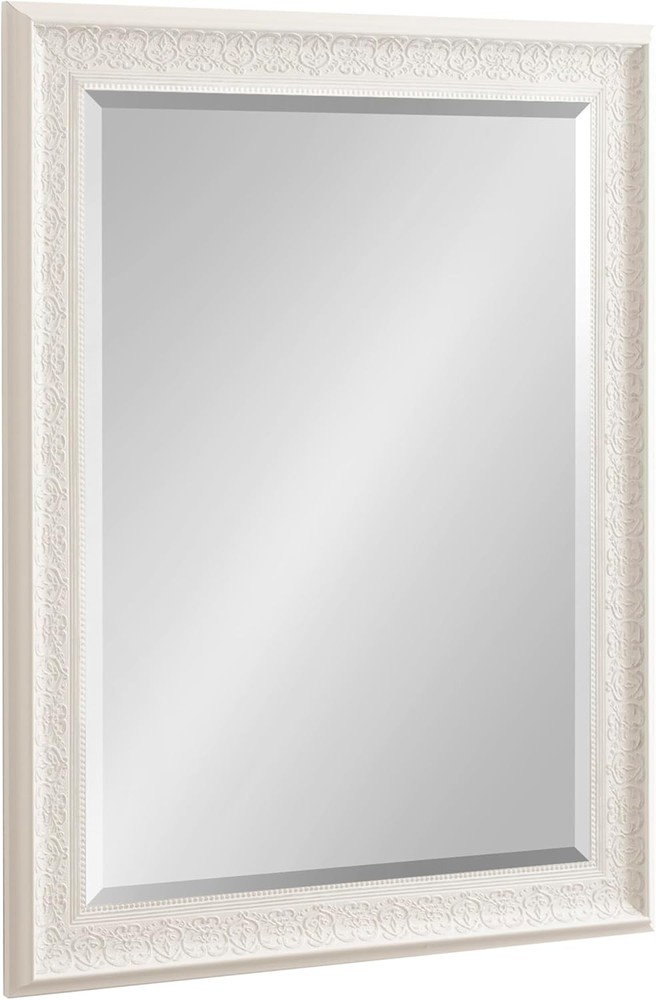 Alysia Decorative Frame Rectangle Wall Mirror 26.5x32.5 White