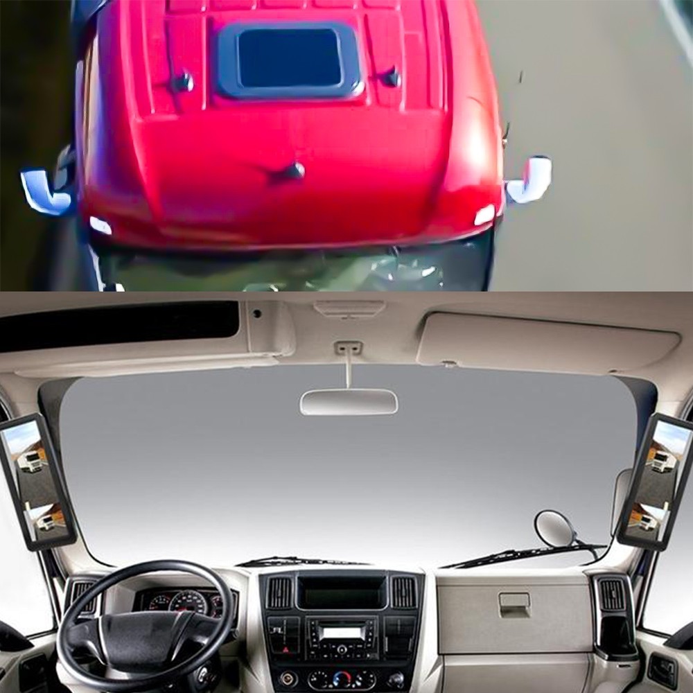 10.36" Truck Side View Camera System | 2CH Split Screen IR HD Night Vision DVR