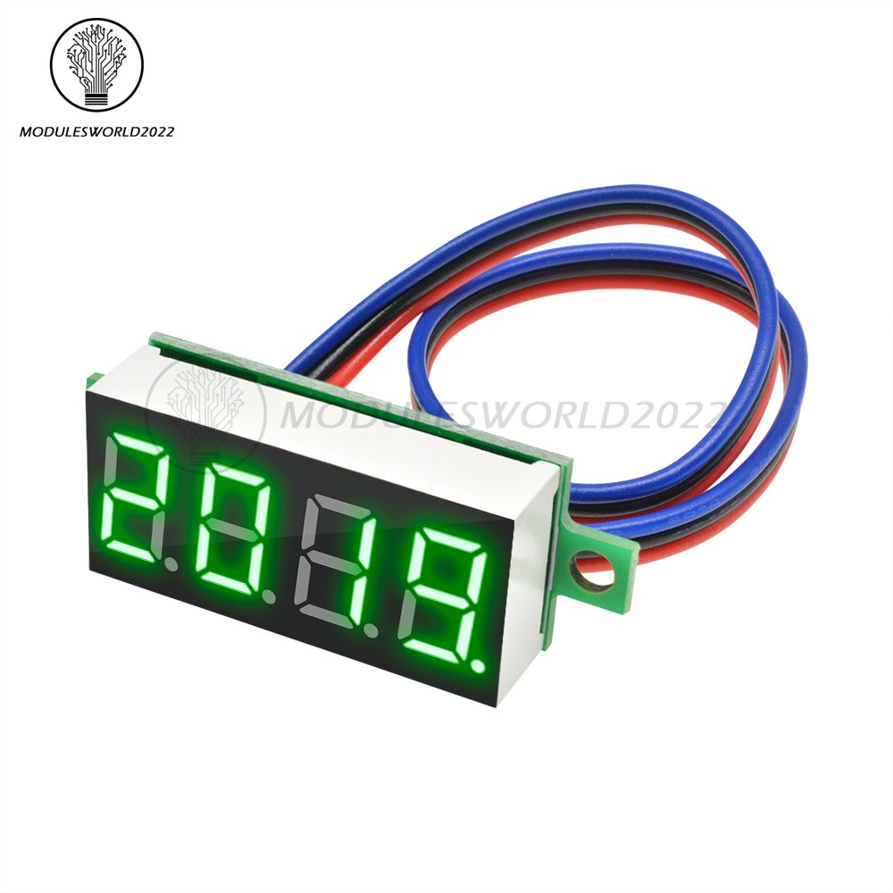 DC 0-100V 0.36 " 4-Digit Digital Voltmeter LED Voltage Tester Panel Meter 3-Wire