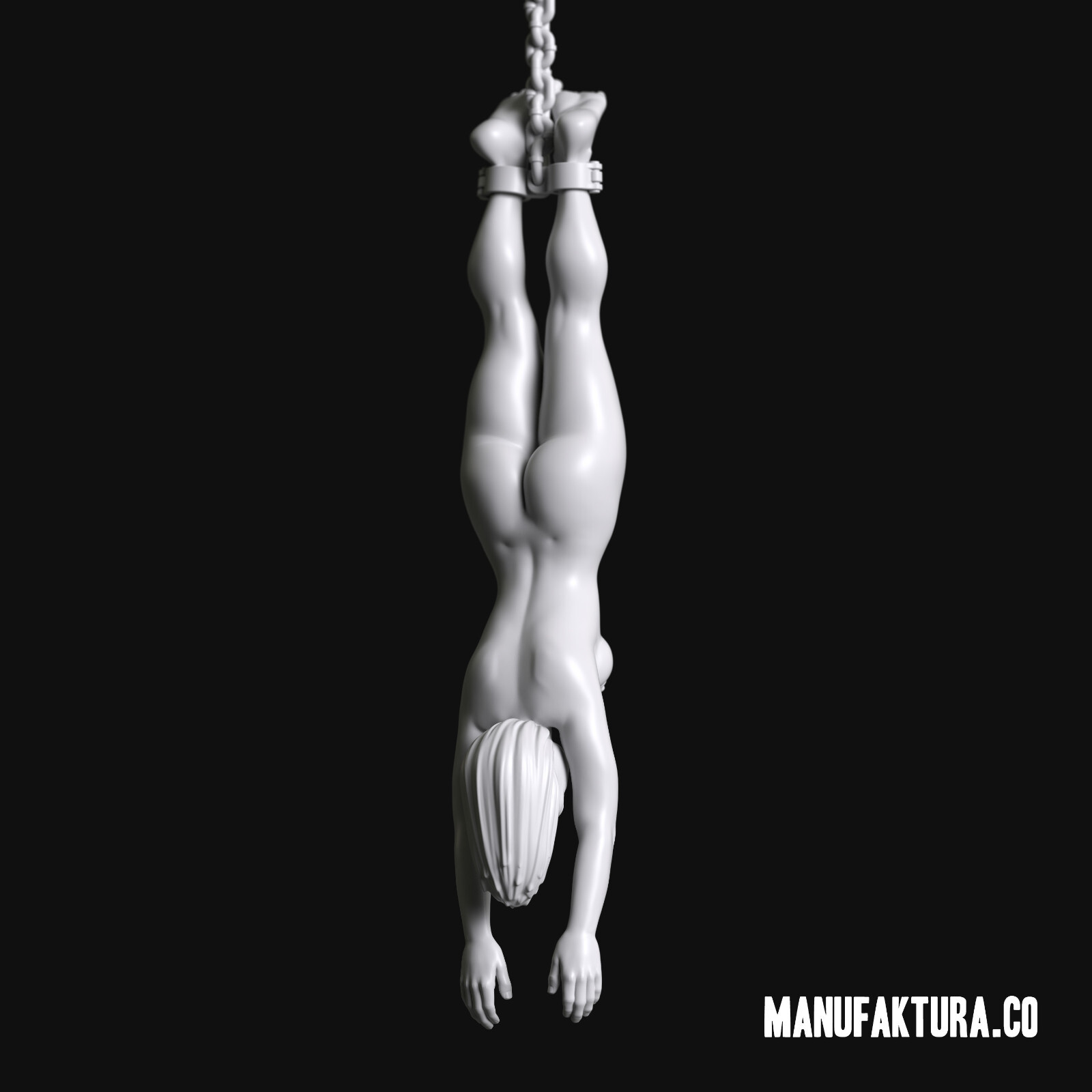 Hanging Prisoner Girl 152 - 28mm Scale Resin Miniature by Manufaktura Miniatures