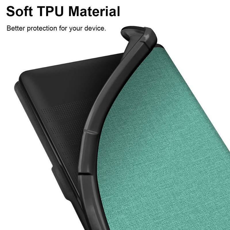 For Kobo Clara HD 2018 6" Smart Folio Cover E-book Reader Case With Hand Strap