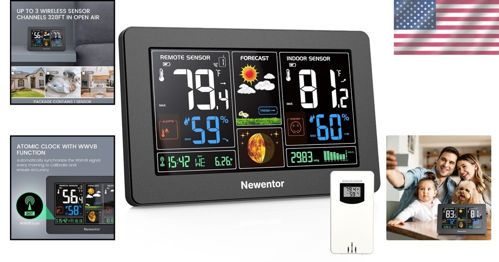 Smart Weather Station with Forecasting, Clock & Adjustable Brightness Function