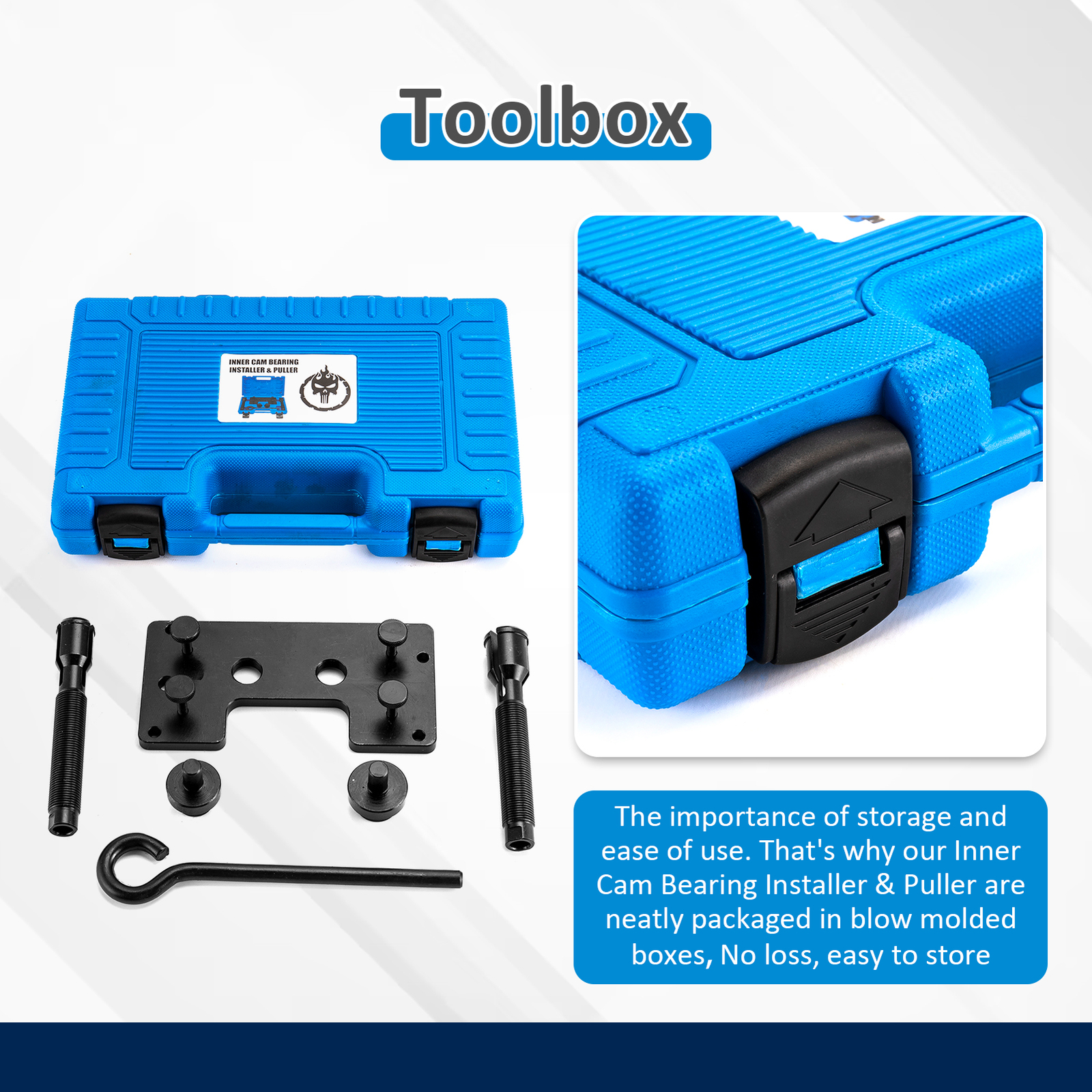 Steel Inner Cam Bearing Installer Puller Tool for Harley Twin Cam 88/96/103/110