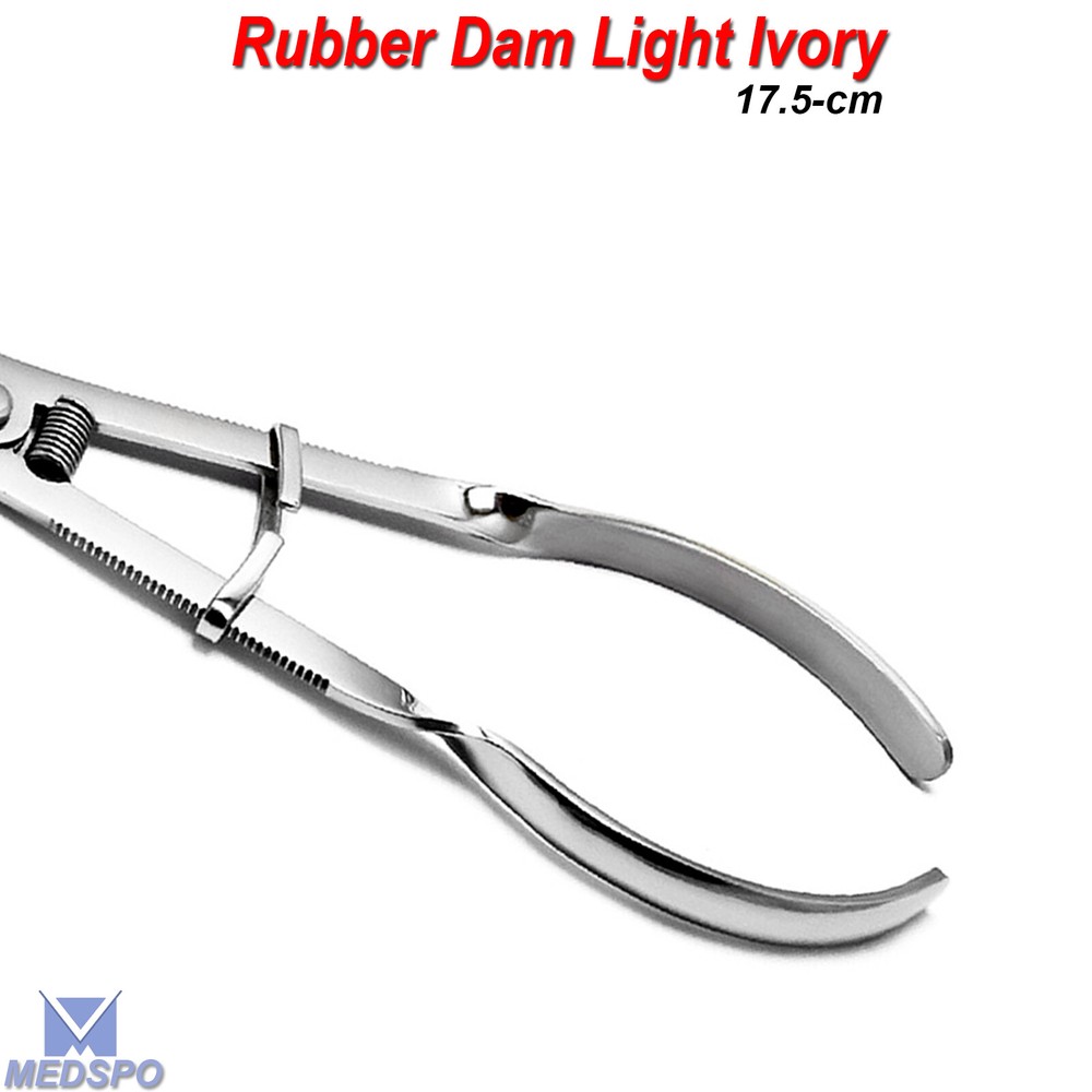 Endodontic Ivory Light Rubber Dam Clamp Forceps Plier Restorative Instruments