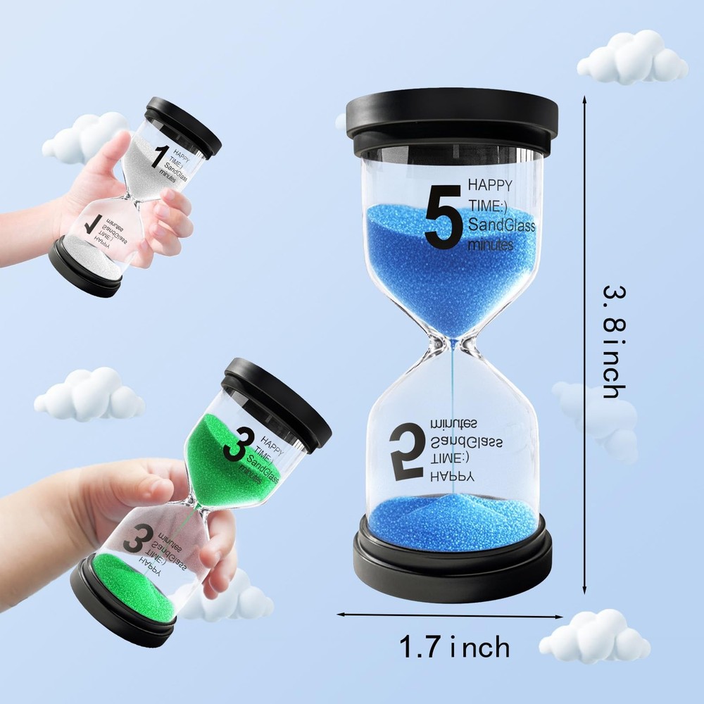 30 Minute Sand Timer, Plastic Hourglass Hour Glass Timer, Acrylic Sand Clock,...
