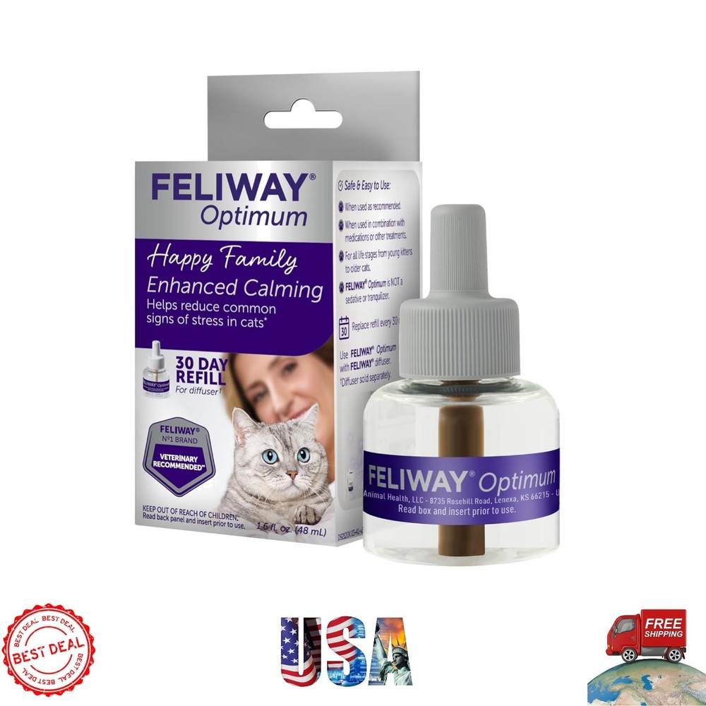 Pheromone Diffuser Refill 48ml - Effective Stress Relief for Kittens & Cats