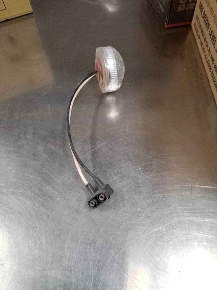 2 INCH CLEAR RED MARKER LIGHT