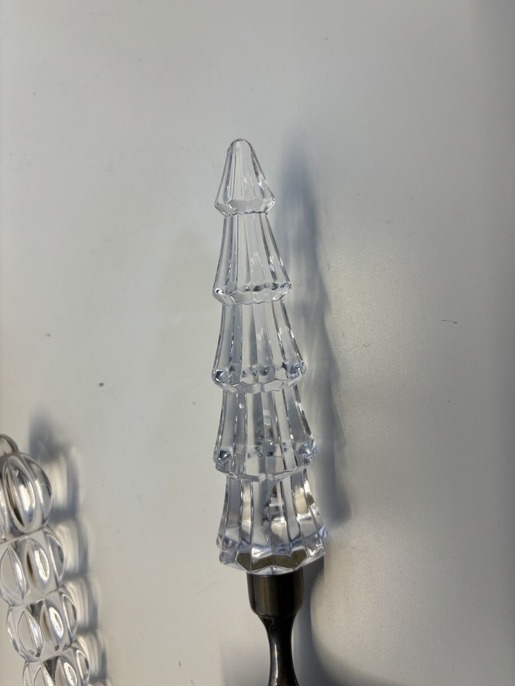 Vnt Mikasa Starshine Silver & Crystal Pie Server Cake Server/unmarked spoon