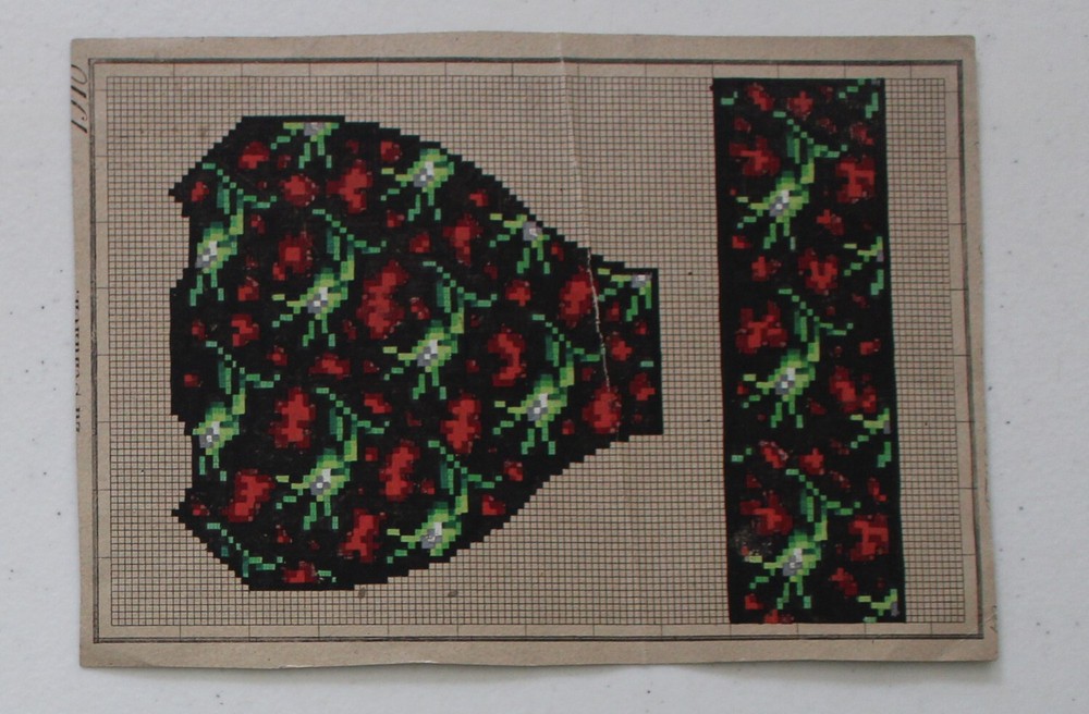 Victorian Hand Painted Berlinwork Pattern - #1710