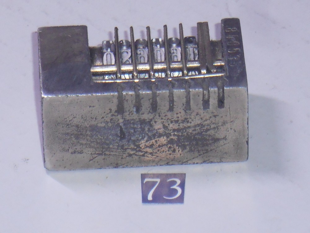 SUNUM | letterpress numbering machine | 73