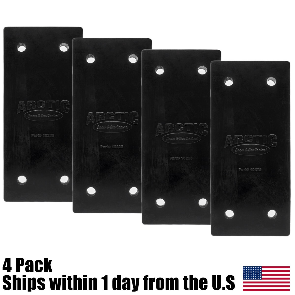 4PK Genuine OEM Arctic Polyurethane Mounting Block 10205 for LD Sectional Plow