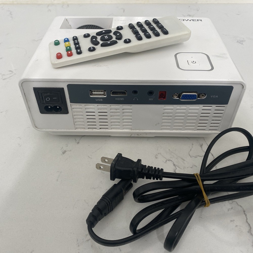 DBPOWER Projector RD-810 Mini LED Video Projector 1080P - Used