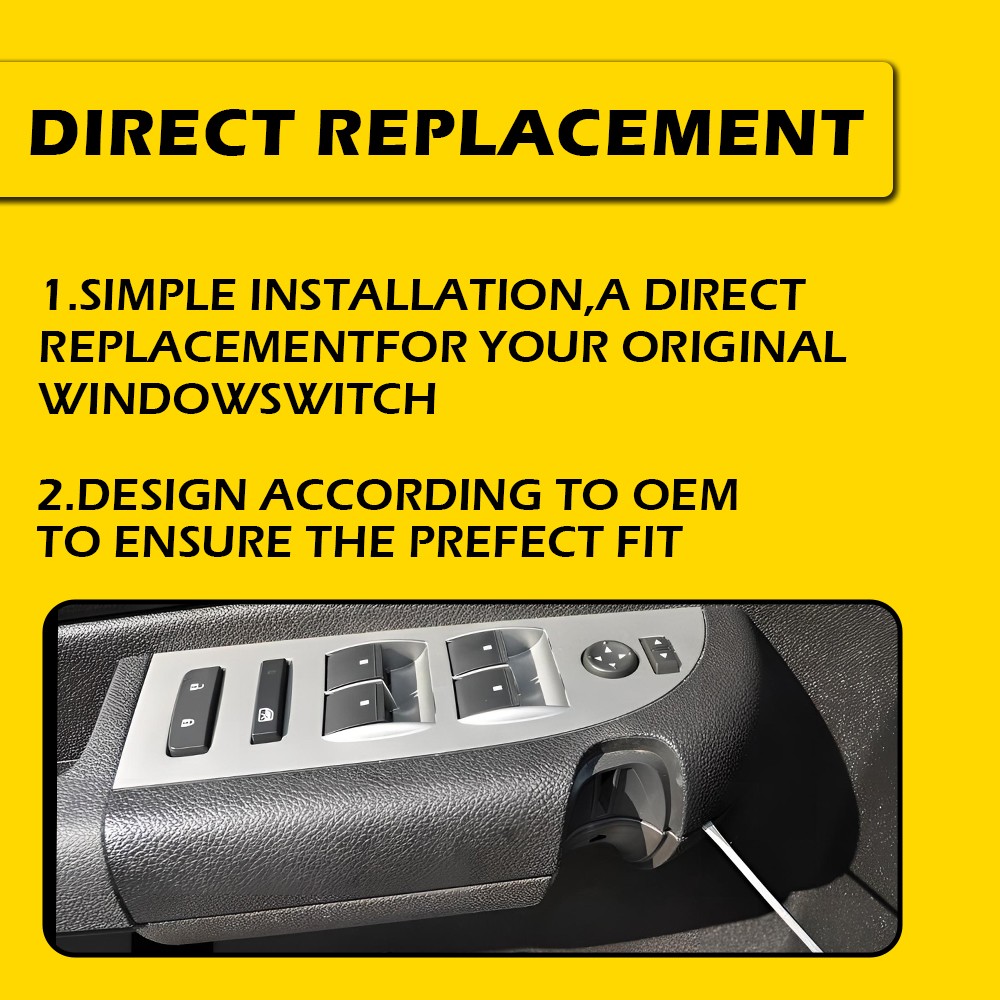 Window Control Switch Mirror Door Lock Driver For 2007-2013 Chevy Silverado 1500