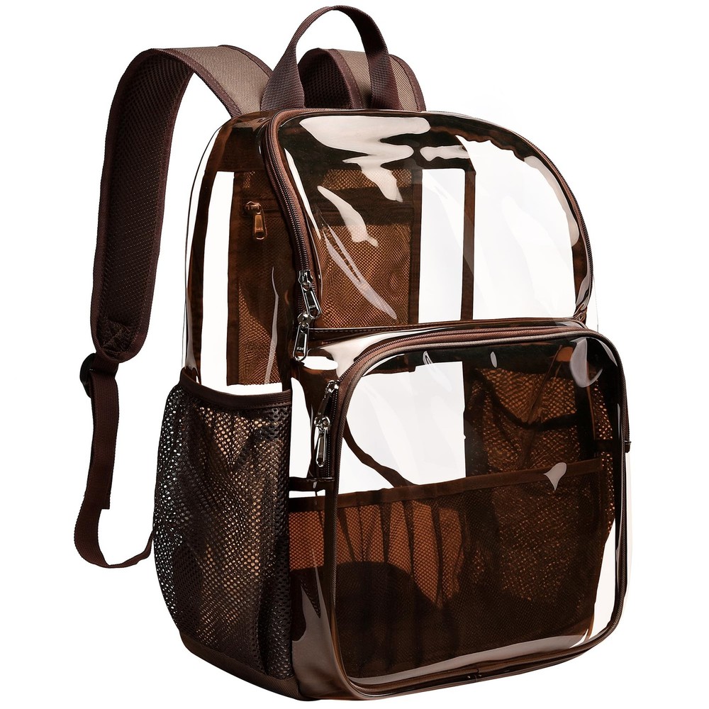 Clear Backpack,See Through Backpack School Approved Heavy Duty Clear Backpack...