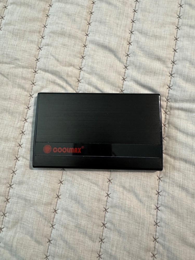 1 Terabyte External Hard Drive Inside a Coolmax USB 3.0 Enclosure w/Carry Case