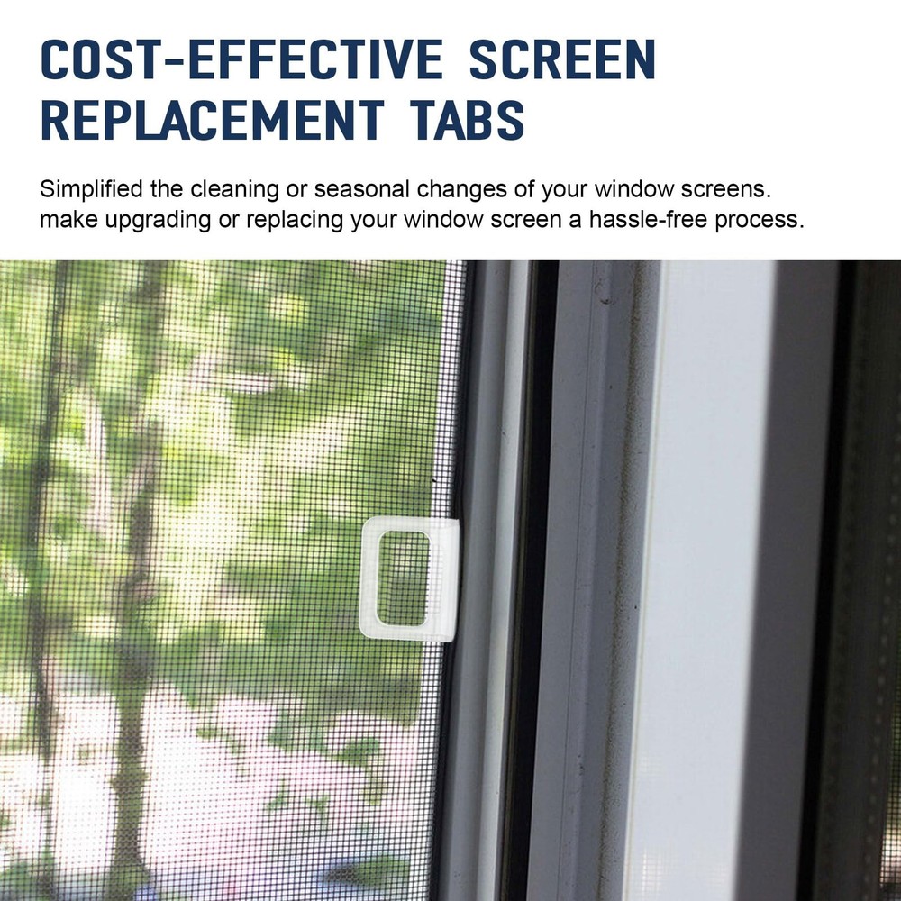 Window Screen Pull Tabs 30 Pack Universal Spline Channel Pull Lift Tab Plasti...